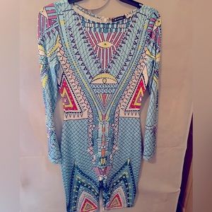 Beautiful long sleeve bodycon romper